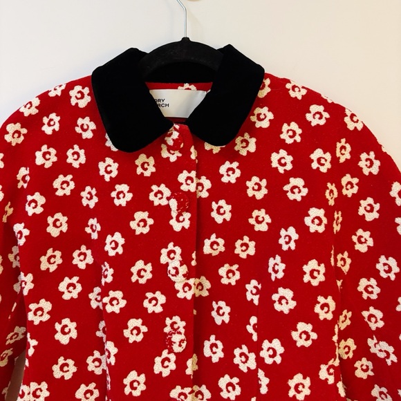 New Tory Burch Flower Stencil Bouclé Jacket - Picture 12 of 15